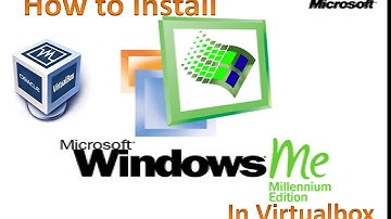 How To Install Windows ME in Virtualbox