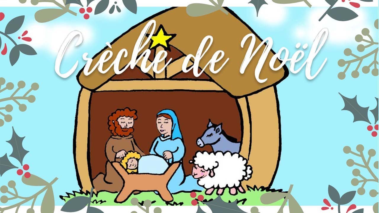 Dessiner facilement une crèche de Noël facile - YouTube