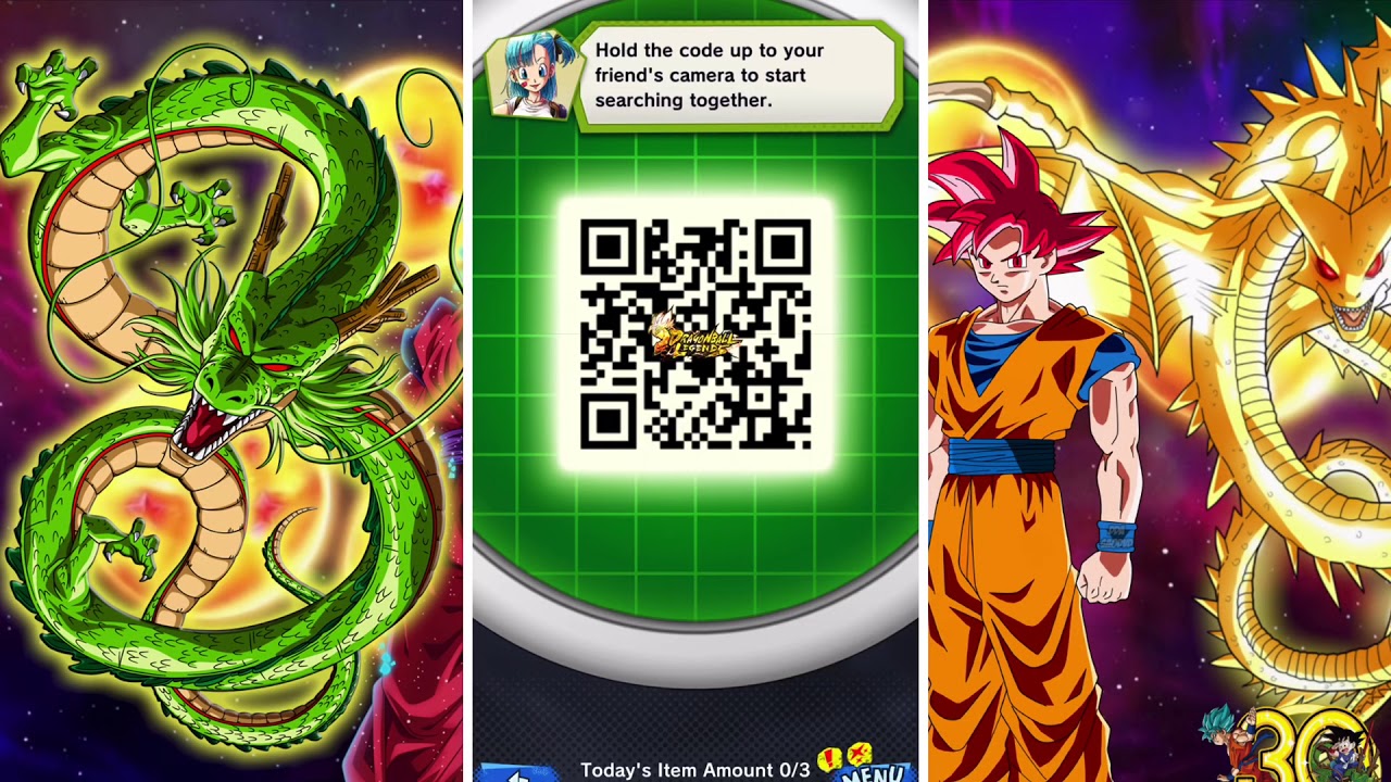 New FREE Shenron Qr Code for Dragon Ball Legends 2nd ...