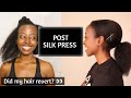 Post Silk Press on my Natural Hair | How long did it last? | Did my hair revert? | Fiona Kemi