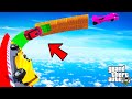 Franklin tried impossible speed jump ultra mega ramp parkour challenge gta 5  shinchan and chop