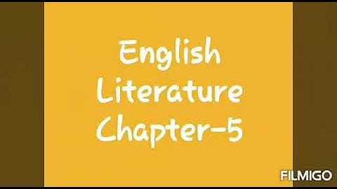 English Literature  Chapter  -5 The Rabbit and The Turtle