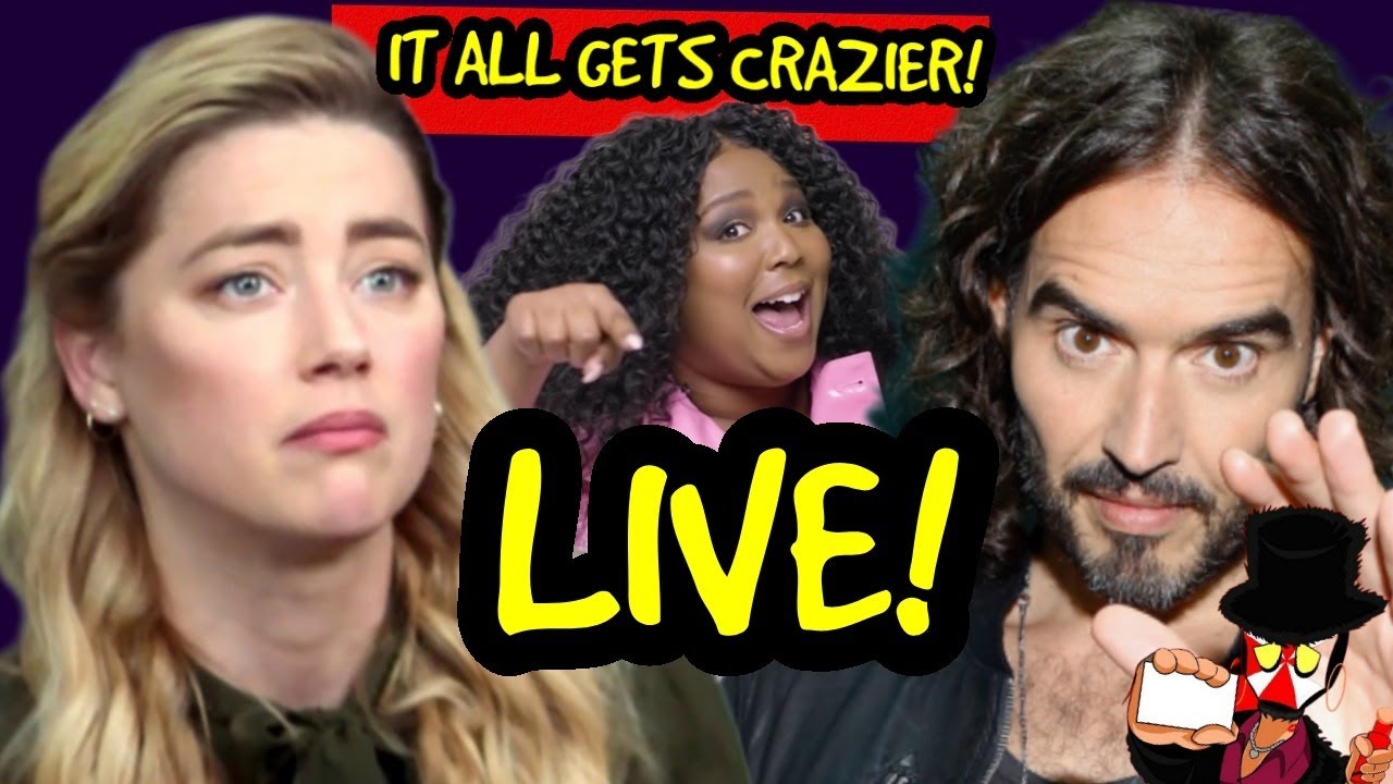 Russell Brand SPEAKS as TARGETING WORSENS! Lizzo vs Brand hypocrisy! Amber Heard "proof" goes POOF!