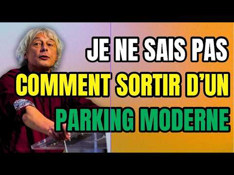 Coincé de longues minutes sur un parking moderne...