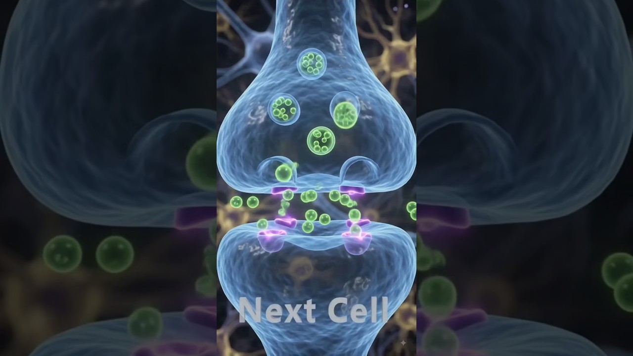 Nervous Tissue & Neurons Explained in 3D! 🧠✨ #shorts #biology