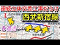 【総延長13km】西武新宿線が高架化・地下化のオンパレードな件【中井〜野方編】■駅攻略85