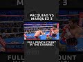 Pacquiao vs Marquez 3 (Landed punches count) #Boxing