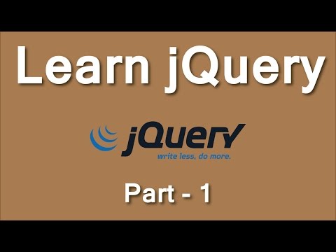 Learn jQuery from Scratch to Advanced Level Part-1