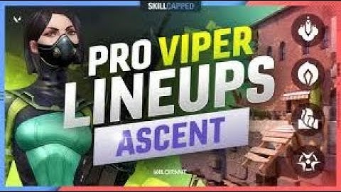 VALORANT - Viper Line Ups In ASCENT (Oneways - Walls - Postplants)