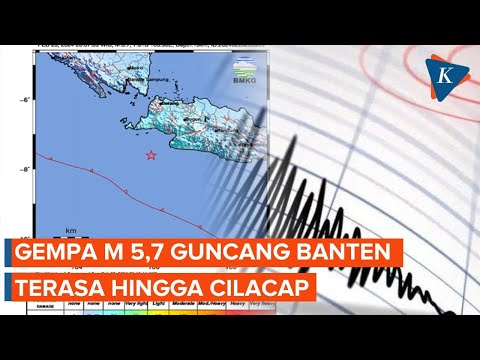 Gempa M 5,7 di Banten, Guncangan Terasa hingga Cilacap, Tidak Berpotensi Tsunami