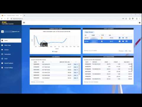 PUC Customer Dashboard