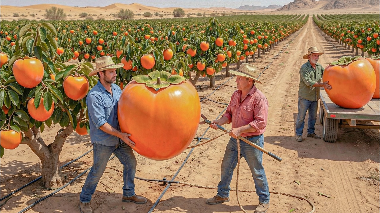 Hard to Believe! A Persimmon Farm in the Desert – You’ll Be Amazed by the Results