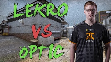 CSGO: POV GODSENT Lekr0 vs OpTic (25/15) cache @ ELEAGUE Major 2017