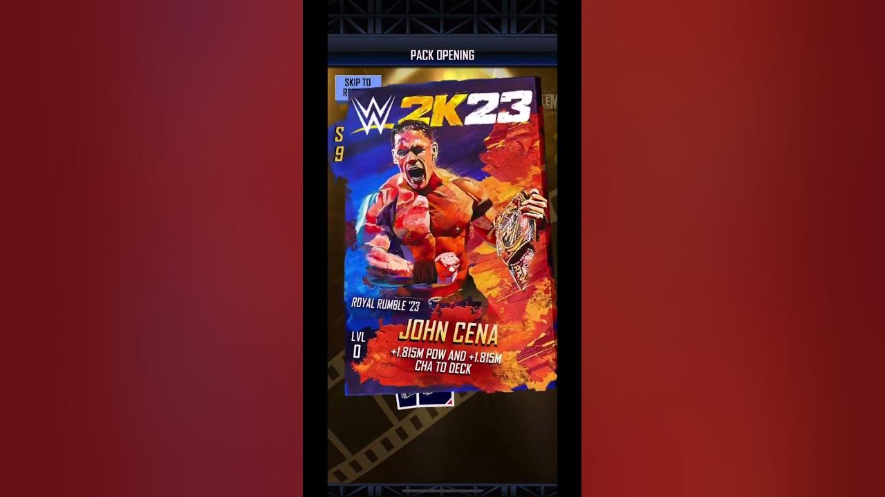 WWE SUPERCARD JOHN CENA QR! YouTube