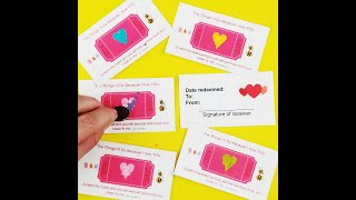 DIY Valentine's Day Scratch Offs!