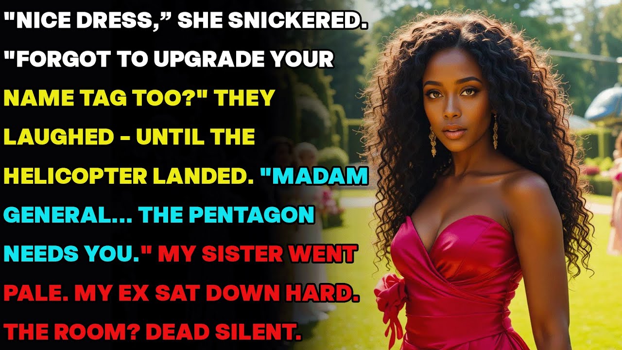 They Mocked Me at the Class Reunion — Until the Helicopter Landed “Madam General… We Need You ”