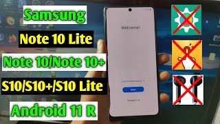 Samsung Galaxy S10/S10 Lite/Note 10/Note 10 Lite Frp Bypass/Forget Google Account Lock Android 11 R