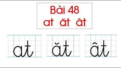 Bài 48. at  ăt  ât Tiếng Việt lớp 1 Kết nối tri thức