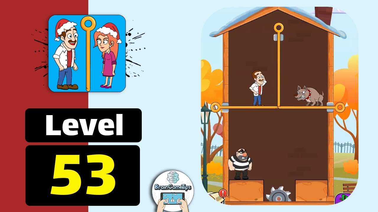 Home Pin: Pull The Pin Puzzle - Pull Him Out - Level 53 Walkthrough