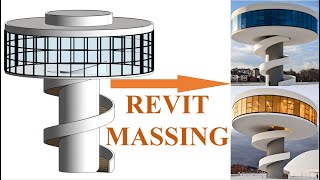 Curtain System - Roof In Revit Massing Tutorial - PART 2
