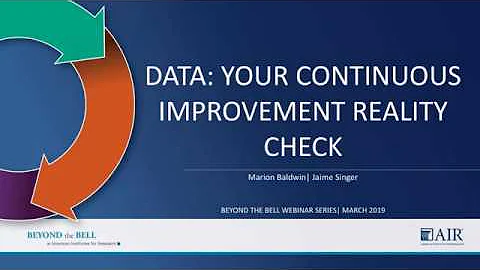 Data: Your Continuous Improvement Reality Check