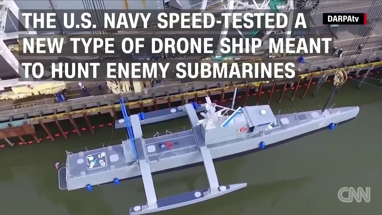 Navy Tests Sub-Hunting Drone Ship - YouTube