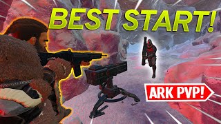 We Claimed the BEST Base Location in ARK on DAY 1...