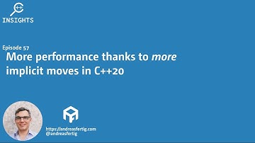 C++ Insights - Episode 57: More performance thanks to more implicit moves in C++20