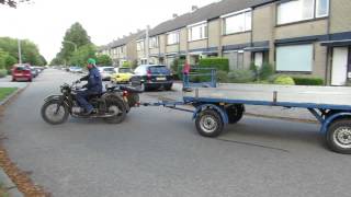 Dnepr MT16 with trailer / mit Anhänger Power to the bone