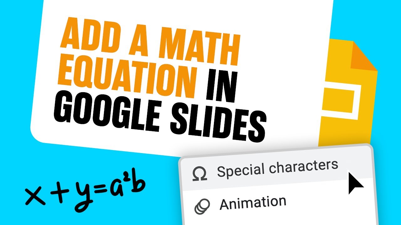 google presentation math equation