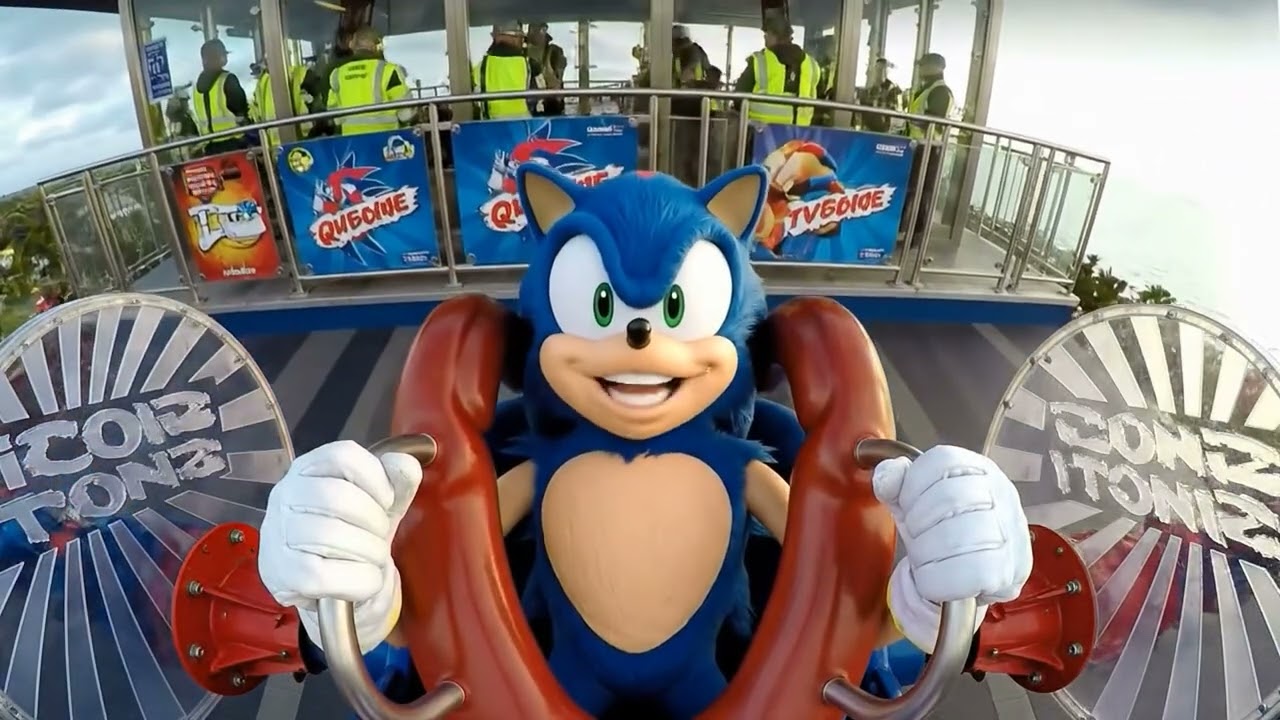 Sonic Visits Blackpool Pleasure Beach! 🎢💙