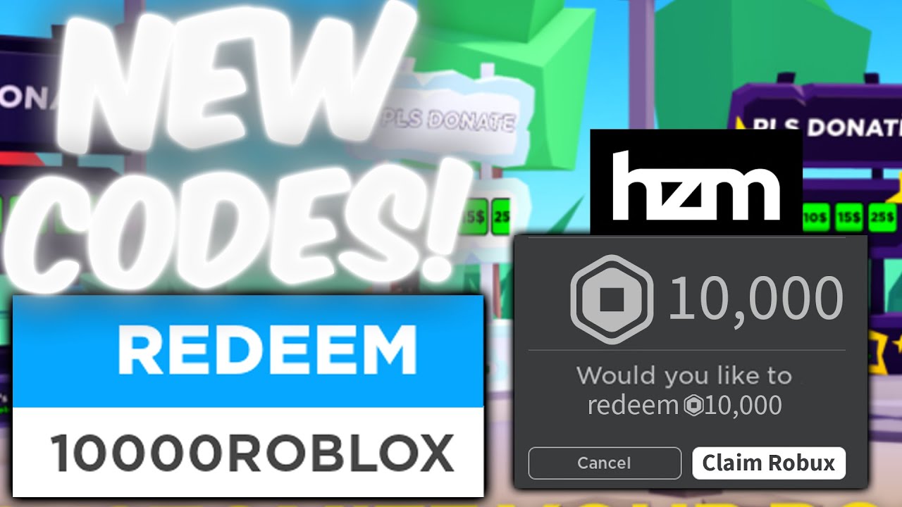 You Can REDEEM Hazem's *FREE ROBUX CODES* In This Game (Roblox Pls  Donate) 