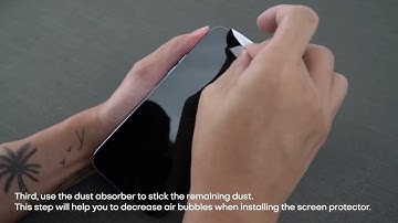 Screen Protector Installation & Remove Bubbles Process Video
