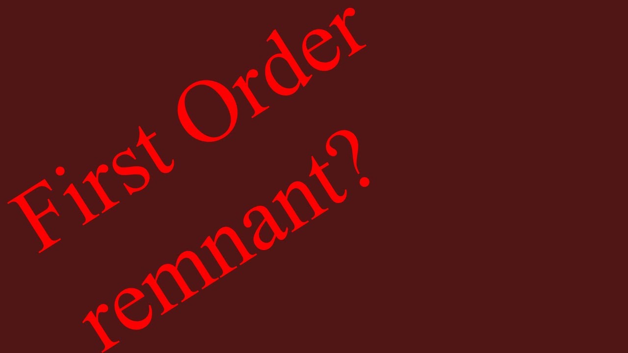What happend after the First Order? - YouTube