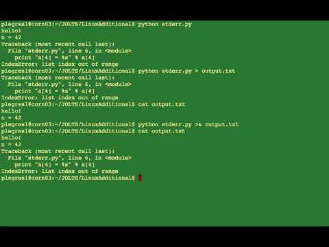 Redirect stdout and stderr - YouTube Redirect Stdout And Stderr - Youtube
