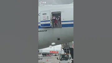 Air Hostesses Trying To Close Door Shorts 