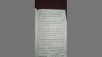 Msc Inorganic chemistry 1 MCH 11#msc #exam2024 #exam #ignou