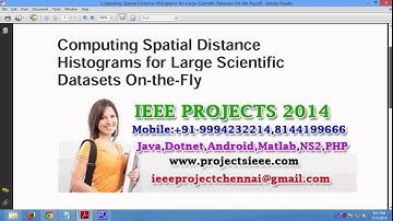 Computing Spatial Distance Histograms for Large Scientific Datasets On the Fly