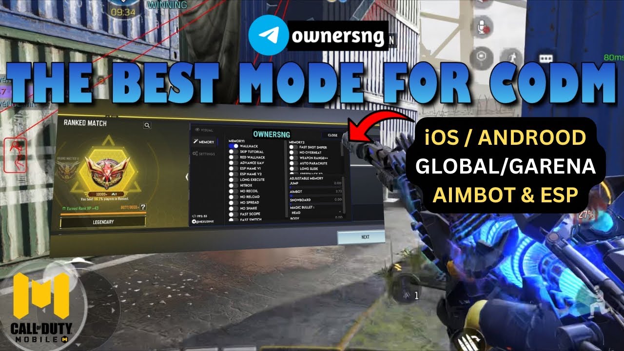 COD Mobile Cheat Aimbot Menu 2026 (AIMBOT & ESP!) | iOS + Android-  (global &  Garena )  Gameplay 💥