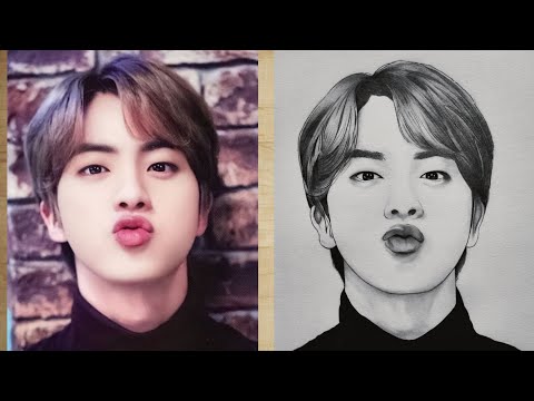 How To Draw Jin BTS Step By Step Drawing Tutorial For Beginners YouCanDraw 