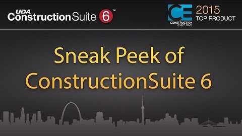 Sneak Peek of ConstructionSuite 6 Construction Project Management Software