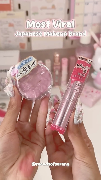 Trying VIRAL Japanese Lip & Blush Brand #shorts #lipstick  #jbeauty #pink #lipgloss #wonyoungism