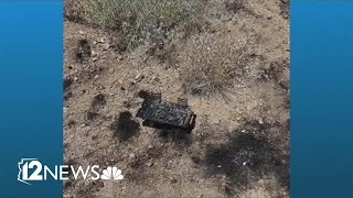 Person grilling on the side of the road caused fire west of Granite Mountain Hotshots State Park, of