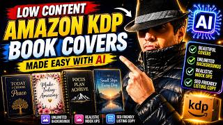 Low Content Amazon KDP Book Covers Made Easy With AI