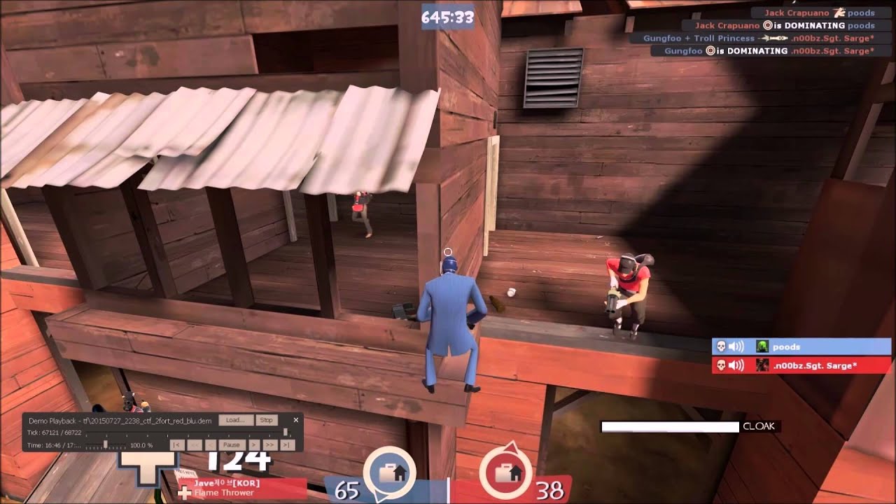 Team Fortress 2 backstab on invisible spy YouTube
