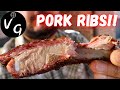 The setup weber intended  pork ribs