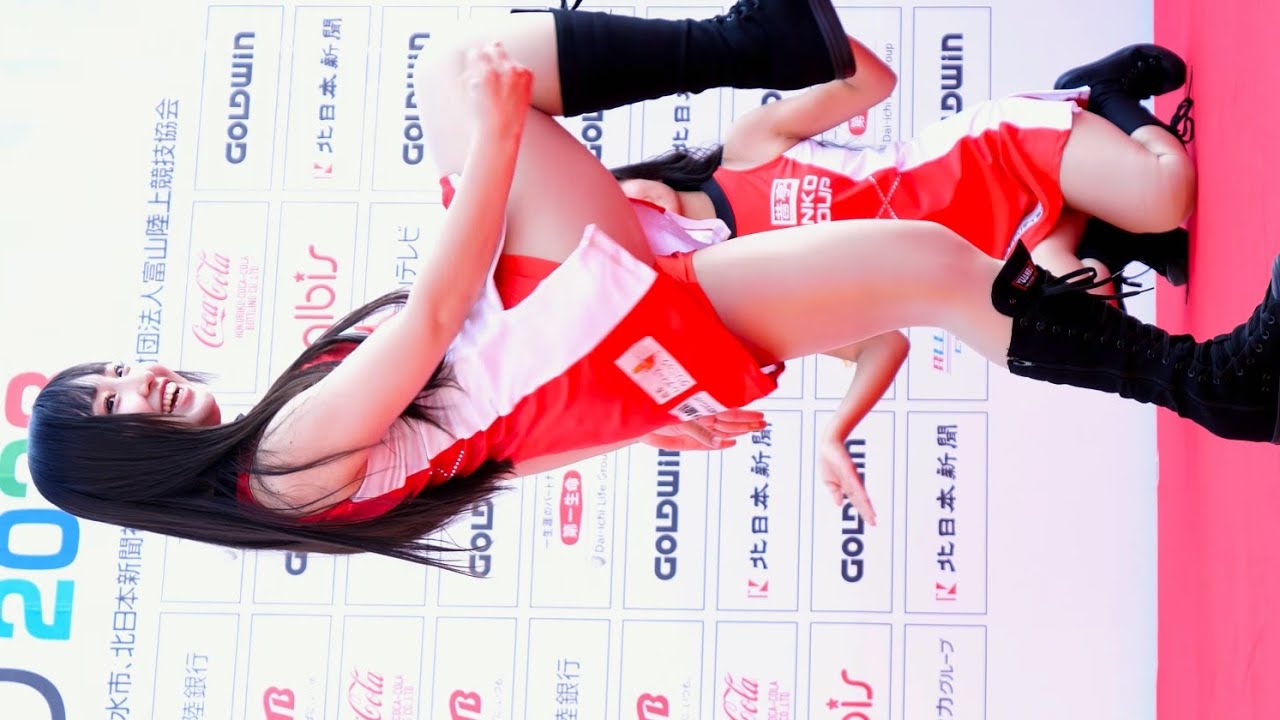 G.O.W Elite(ゴウ エリート) 「FESTA」(NiziU) 「富山マラソン 2023 フィニッシュステージイベント」 3曲目 富岩運河環水公園 縦動画 2023年11月5日