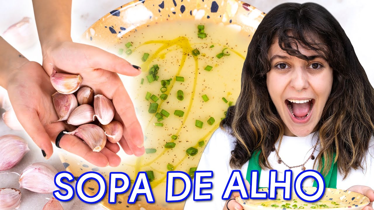 FIZ UMA SOPA DE ALHO SUPER CREMOSA (Vegana)