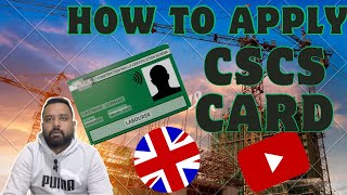 How To Apply a CSCS Card | How To Make CSCS Card Online | How To Apply CSCS Card Online In UK 🇬🇧