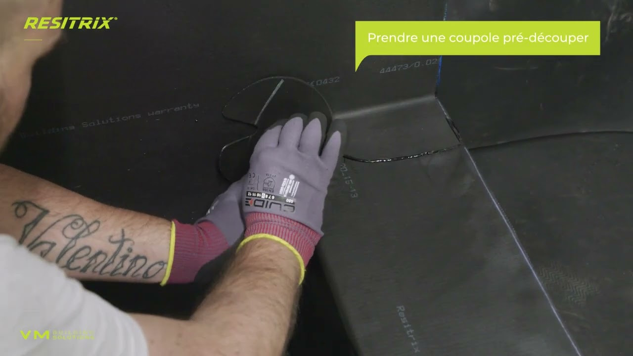 RESITRIX : Mise en oeuvre du coin intérieur avec pièce préformée